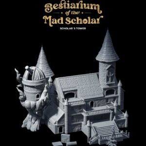 Scholar's Tower | 3D-Printed RPG Terrain | Epic Tower for Fantasy Tabletop Games