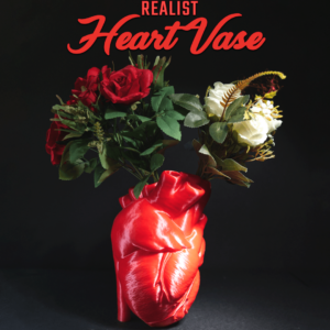 Realistic Heart Vase
