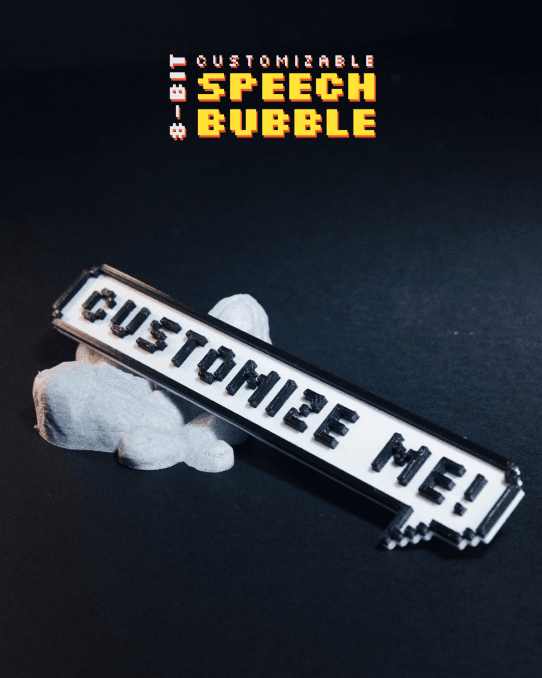 Bulle Discussion 8-Bit Personnalisable / Customizable 8-Bit Speech Bubble