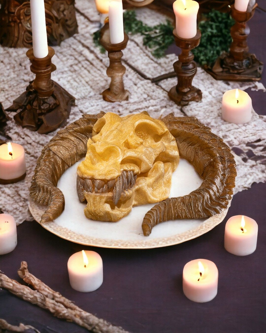 Gold Dragon Skull - Image 5