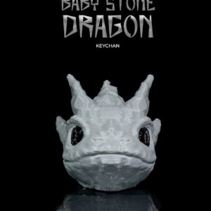 Baby Stone Dragon Keychain