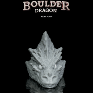 Boulder Dragon Keychain