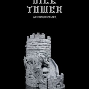 Dice Tower Wine Bag Dispenser