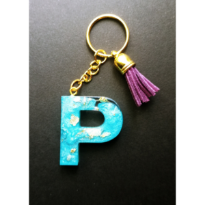 Atslēgu Piekariņš "P" - zils