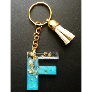 Atslēgu Piekariņš "F" - Zils