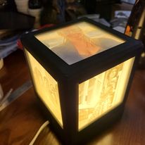 CUBE LITHOPHANE LAMP