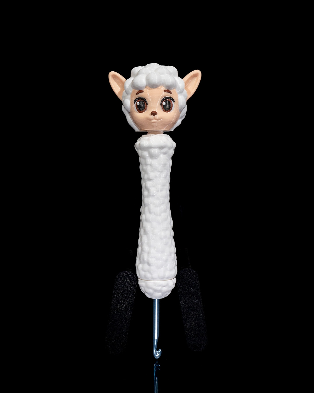 3D Printed Peasheepful Kit Yarn Bowl and Hook Case - Image 4