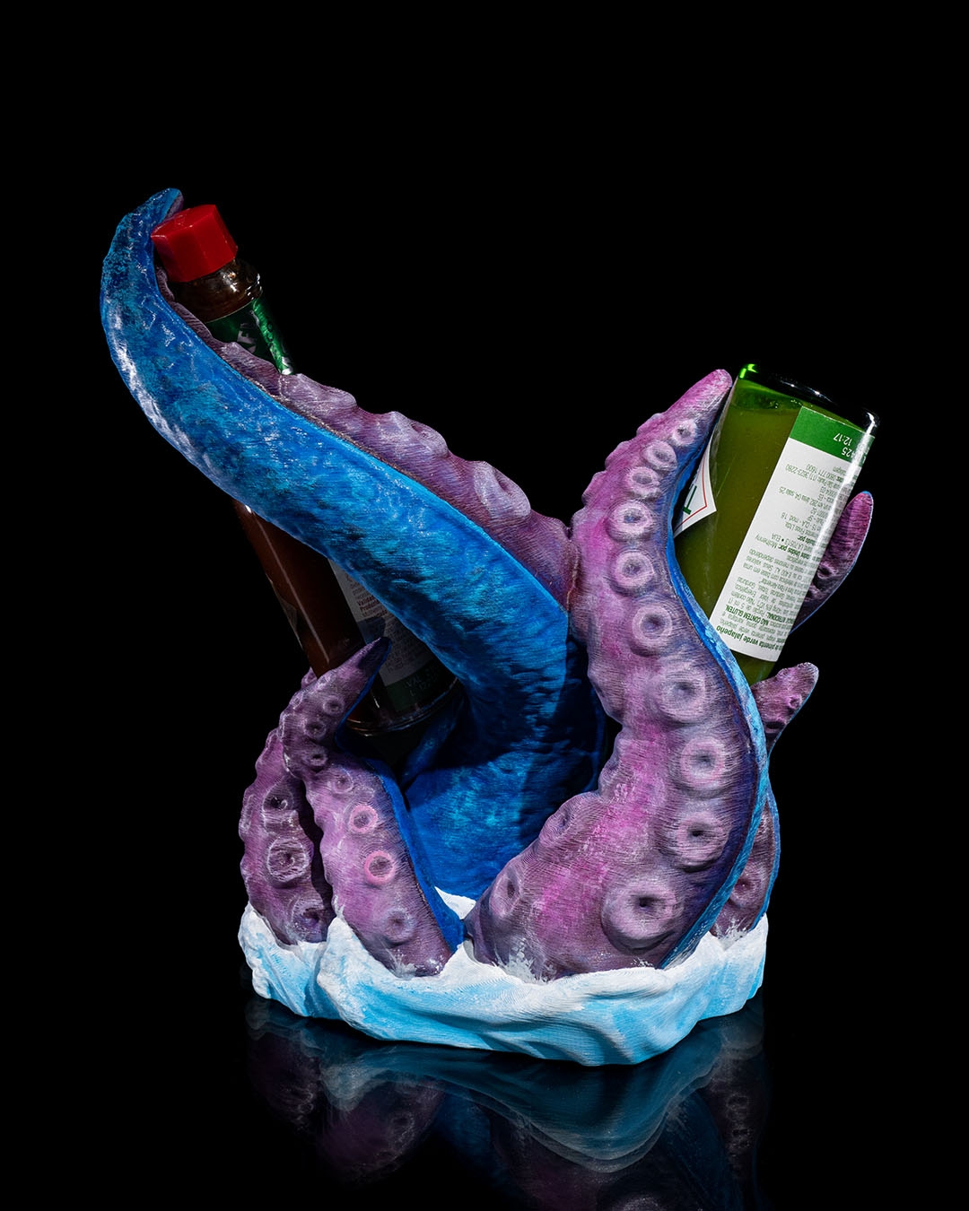 Suporte Pimenta Tabasco Polvo Design na impressora 3D - Pulpo Rojo Tabasco Holder - Image 5