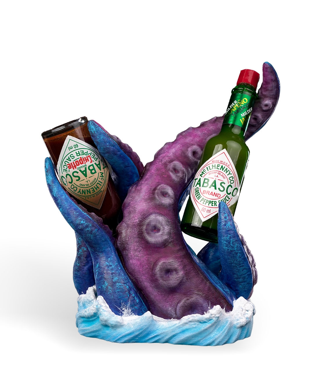 Suporte Pimenta Tabasco Polvo Design na impressora 3D - Pulpo Rojo Tabasco Holder - Image 7