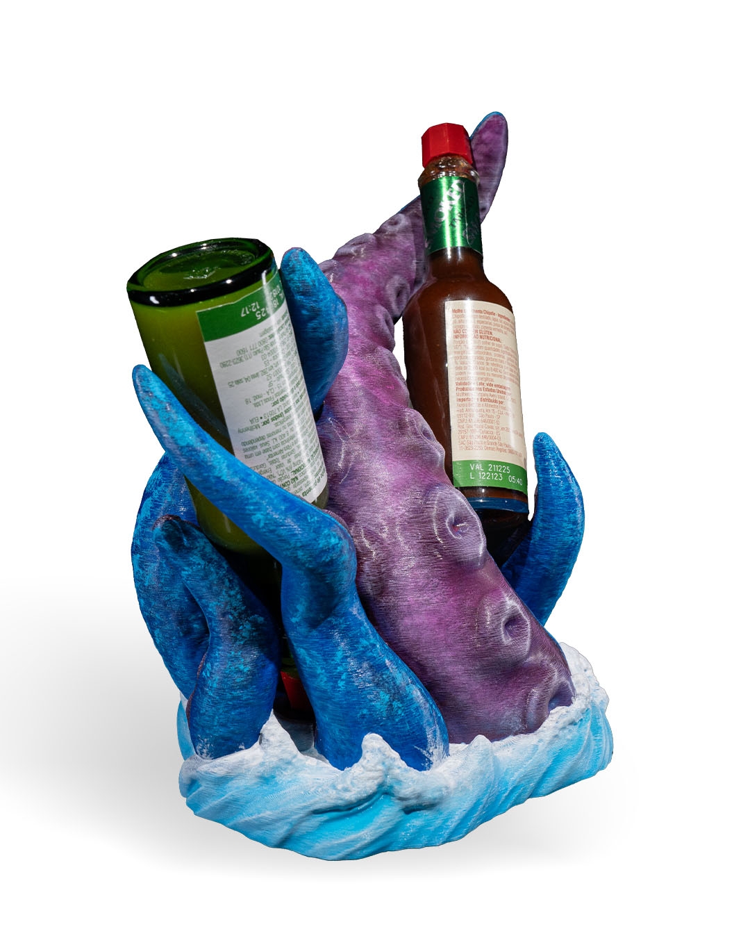 Suporte Pimenta Tabasco Polvo Design na impressora 3D - Pulpo Rojo Tabasco Holder - Image 8