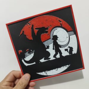 Placa decorativa HueForge Pokemon