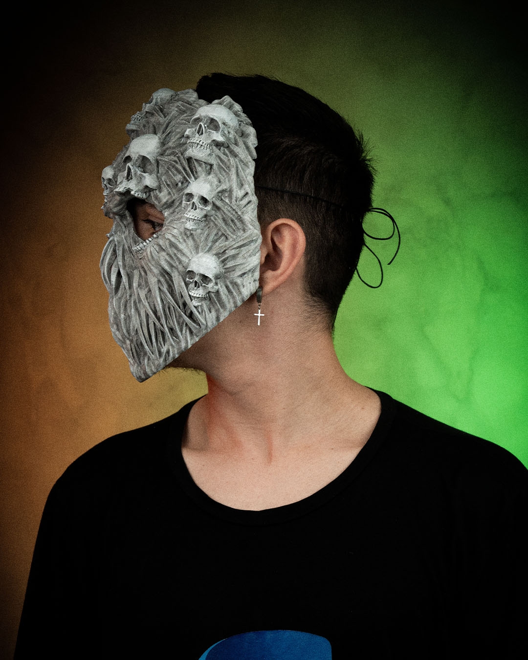 Ghoul Face Halloween Mask - Image 4