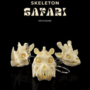 Skeleton Safari Keychains