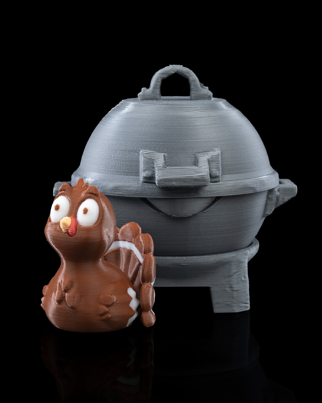 Turkey in a Grill Keychain Container - Image 5