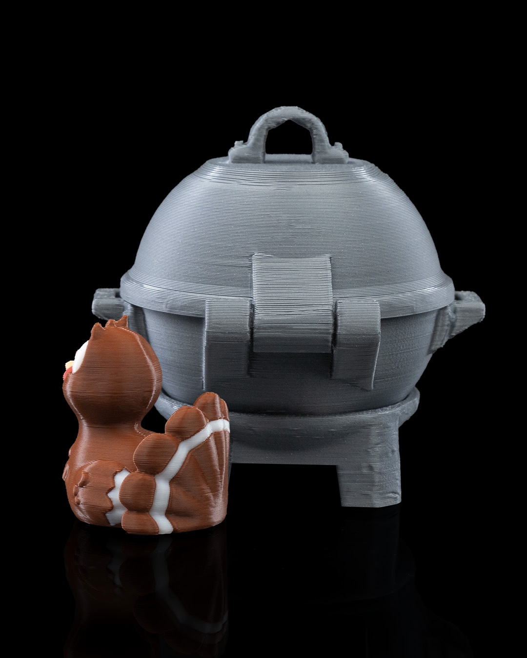 Turkey in a Grill Keychain Container - Image 6