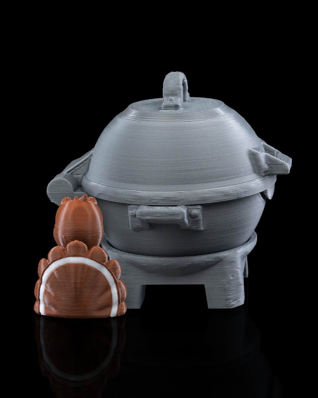 Turkey in a Grill Keychain Container - Image 7