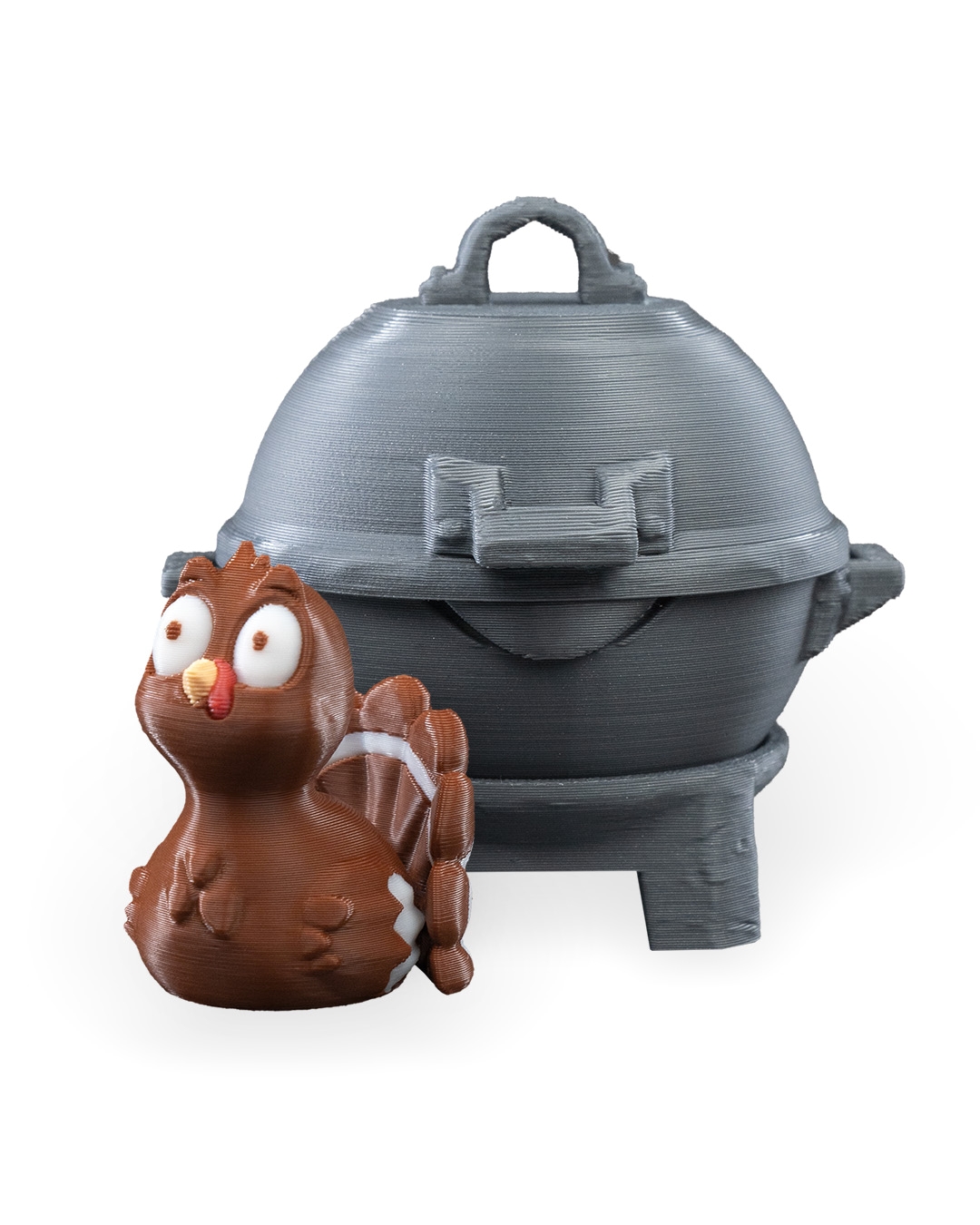 Turkey in a Grill Keychain Container - Image 10