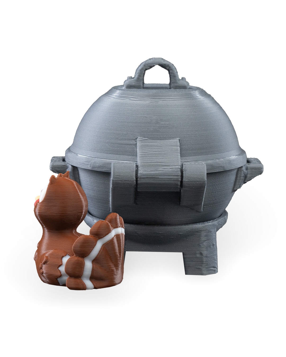 Turkey in a Grill Keychain Container - Image 11