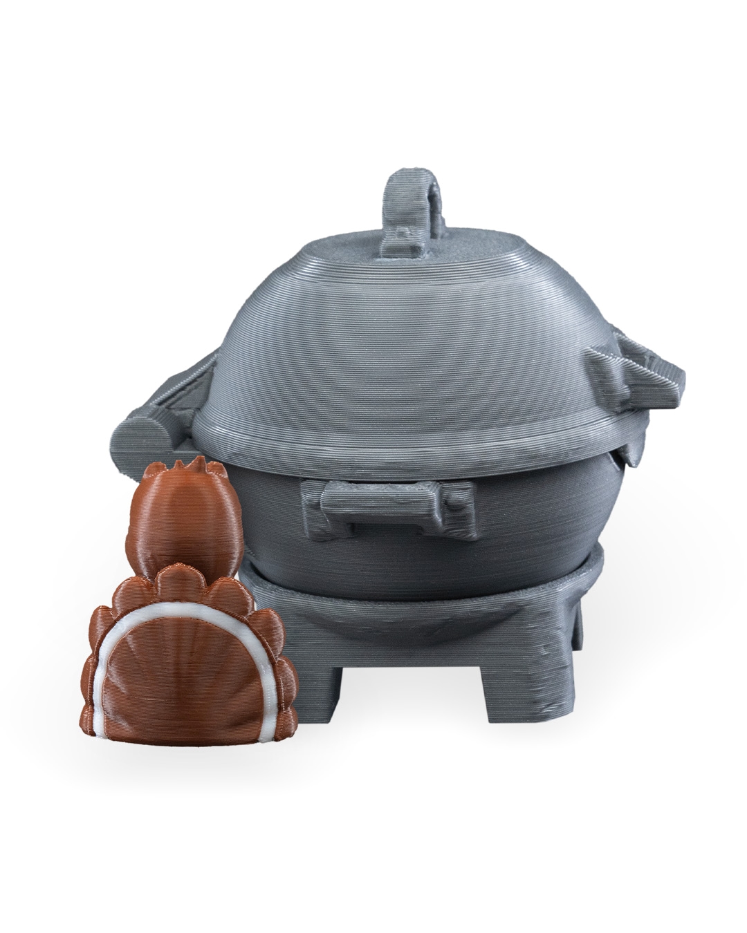 Turkey in a Grill Keychain Container - Image 12