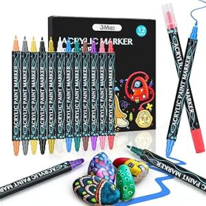 Canetas Ponta Dupla - 12 Cores