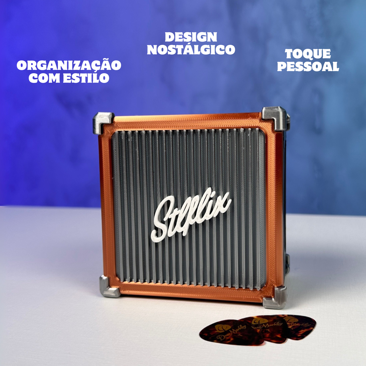 Porta-Palhetas Personalizado Estilo Amplificador - Organize com Estilo e Personalidade! - Image 2