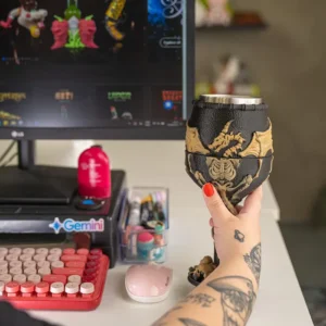 Cálice Taça Copo Design na impressora 3D - Skeletal Chalice Thirst Quencher