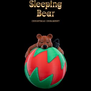 Sleeping Bear Christmas Ornament