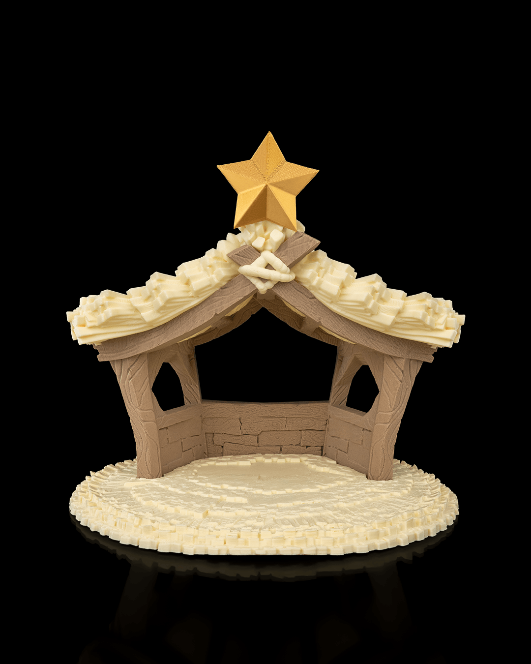 3D-Printed Nativity Scene with Starry Stable - Image 2