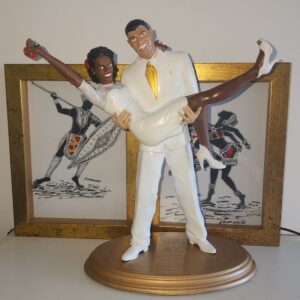 O pacote completo- Estátuas de Resina 3D Personalizadas - Perfeitas para Casamento, Noivado e Aniversário de 15 Anos