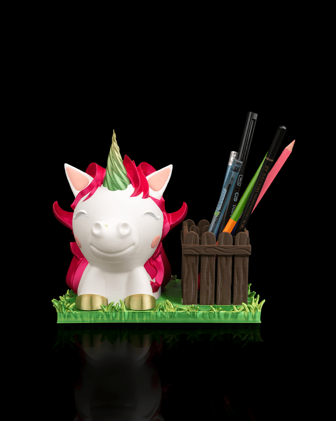 Ms. Unicorn glasses and pen holder - Image 5