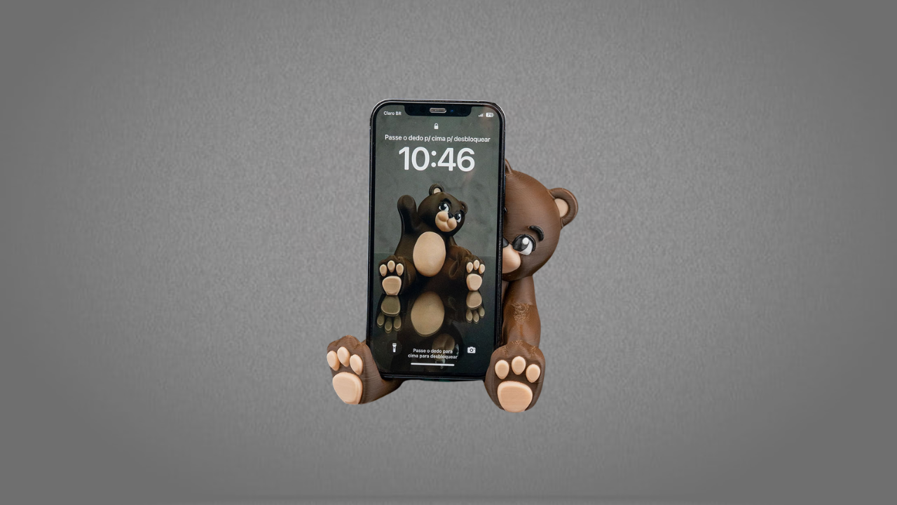 Beary Handy Phone Holder