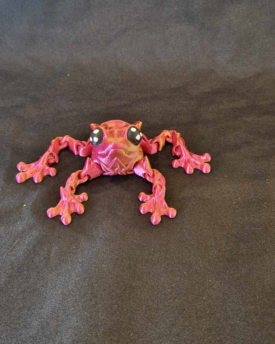 Grenouille rose articulée - Image 2