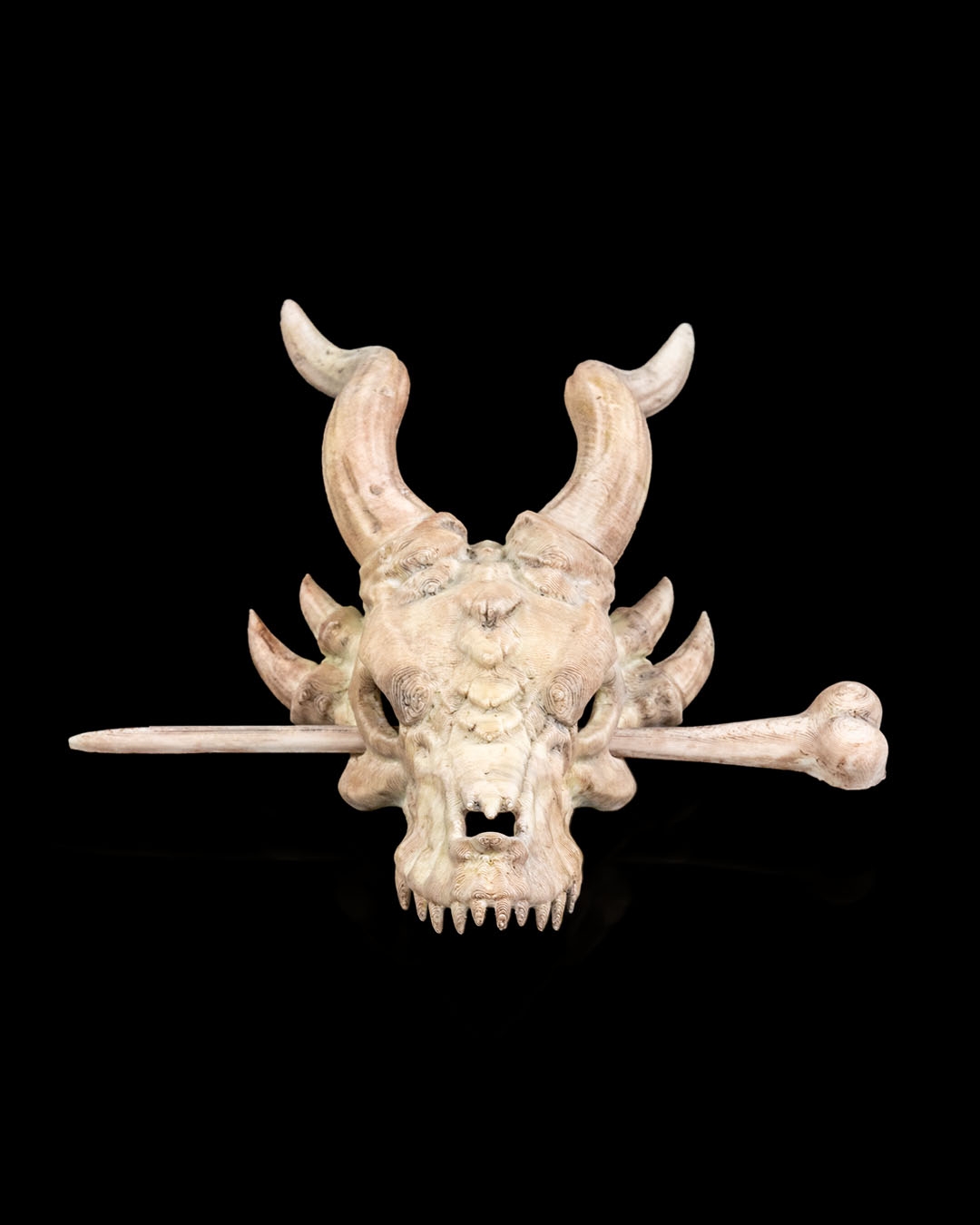 Bone Trophy Hair Pin | 3D Printed Fantasy Warrior Accessory - Image 2