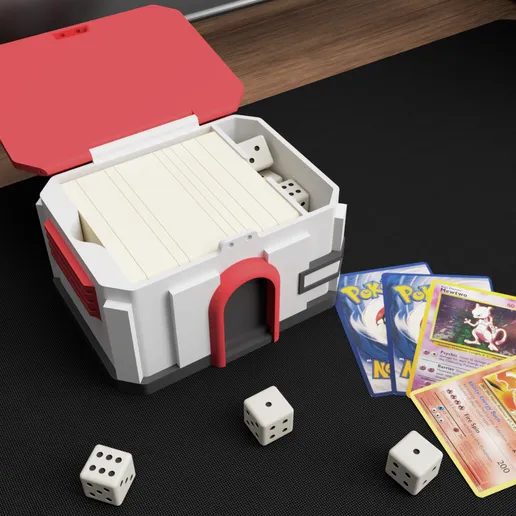 🏥 PokéCenter Premium Deck Box – Elite Trainer Storage with Dice Compartment - Image 2