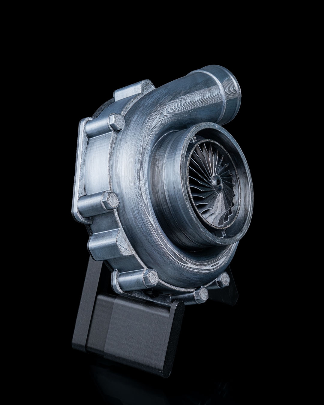 Turbocharger Flame Lamp – 3D Printed Car Turbo Desk Light, Industrial Auto-Inspired Night Lamp, Gearhead Gift, 21cm LED Flame Effect Decor - Image 4