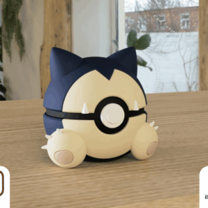 N3D Pokéball - 0143 Snorlax