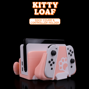 Nintendo Switch Kitty Dock Cover & Controller Holder | 3D Printed, Multicolor, Fun & Durable | Eco-Friendly PLA+HS