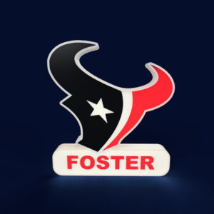 Houston Texans Sign - LED Strip Compatible