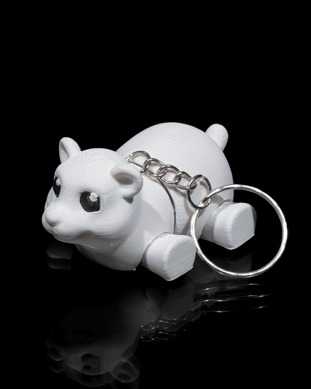 Tiny Polar Bear Keychain - Image 2