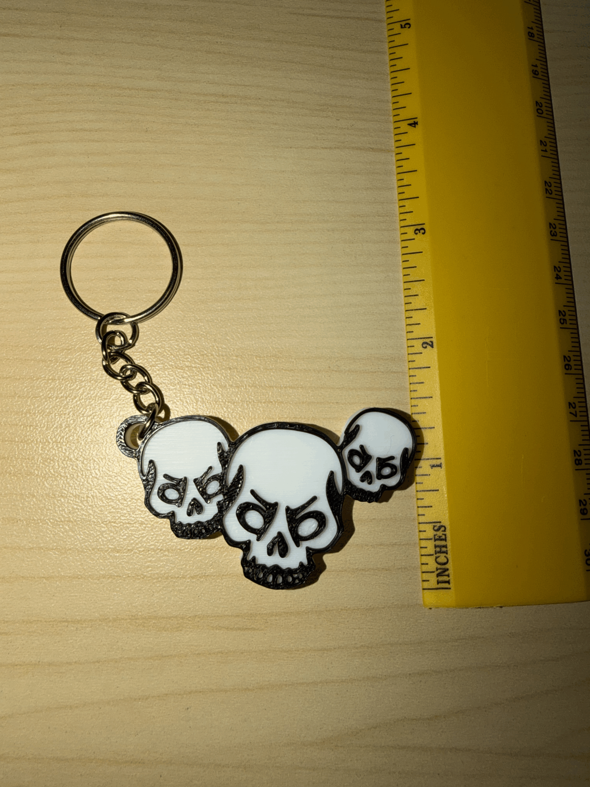 Triple Skull Keychain - Image 2