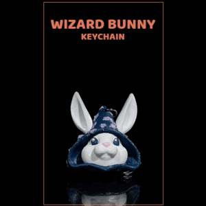 Wizard Bunny Keychain