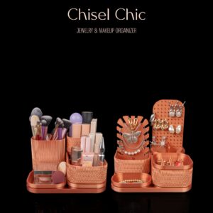 🪨 Chisel Chic – Jewelry & Makeup Organizer – Pretty Sorted Collection