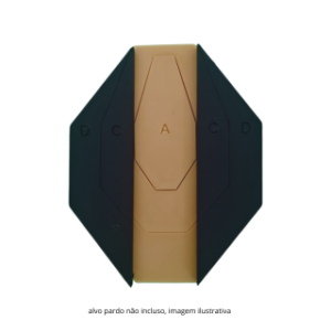 Alvo IPSC Dryfire Tarjado 4